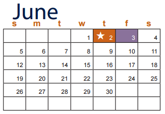 District School Academic Calendar for Nolan Middle School for June 2016