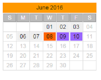 District School Academic Calendar for Legacy Middle School for June 2016