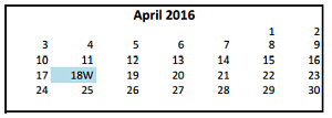 District School Academic Calendar for Magdalena Middle for April 2016