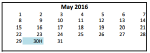 District School Academic Calendar for Magdalena Middle for May 2016