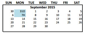 District School Academic Calendar for Magdalena Middle for September 2015