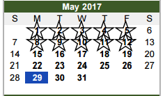 District School Academic Calendar for Dishman Elementary School for May 2017