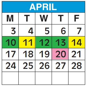District School Academic Calendar for Broward County Superintendent's Office for April 2017