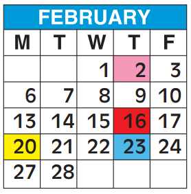 District School Academic Calendar for South Broward High School for February 2017