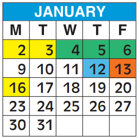 District School Academic Calendar for Broward County Superintendent's Office for January 2017