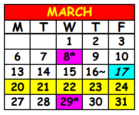 District School Academic Calendar for Loretto Elementary School for March 2017
