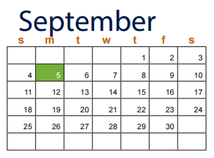 District School Academic Calendar for Nolan Middle School for September 2016