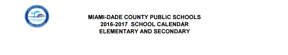 District School Academic Calendar for Glades Middle School