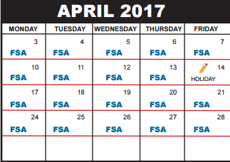 District School Academic Calendar for Palm Beach County Superintendent's Office for April 2017