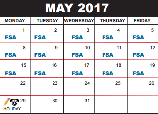 District School Academic Calendar for Palm Beach Public School for May 2017