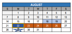 District School Academic Calendar for Magdalena Middle for August 2016