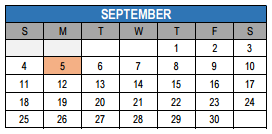 District School Academic Calendar for Magdalena Middle for September 2016