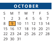 District School Academic Calendar for Cy-fair High School for October 2017