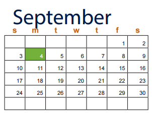 District School Academic Calendar for Nolan Middle School for September 2017