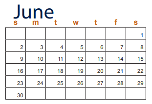 District School Academic Calendar for Ellison High School for June 2019