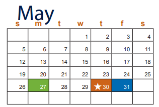 District School Academic Calendar for Ellison High School for May 2019