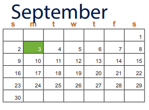 District School Academic Calendar for Ellison High School for September 2018