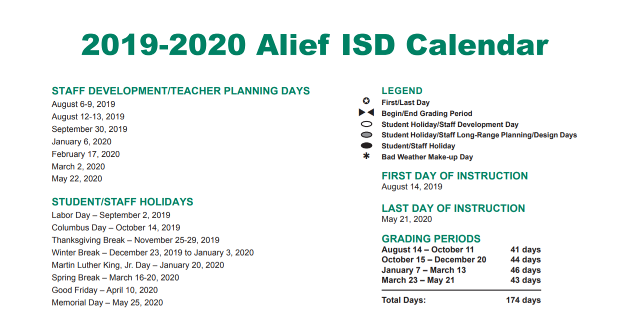 District School Academic Calendar Key for Best Elementary School