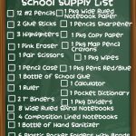 6th Grade School Supplies List 2020