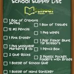 Kindergarten School Supply List 2020