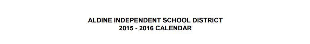 District School Academic Calendar for Dunn Elementary