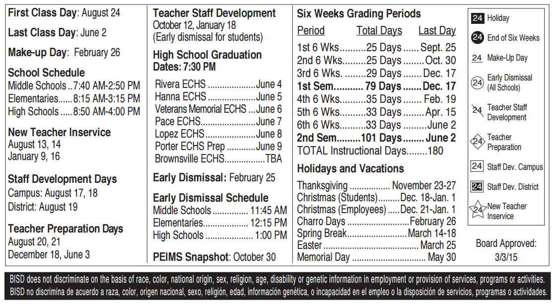 District School Academic Calendar Key for Burns Elementary