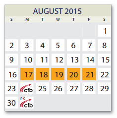 District School Academic Calendar for Stark Elementary for August 2015