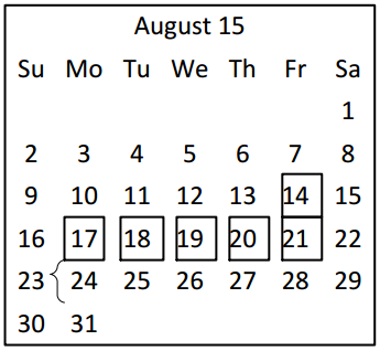 District School Academic Calendar for Cypress Grove Intermediate for August 2015