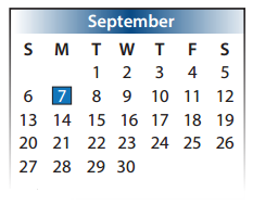 District School Academic Calendar for Hancock Elementary School for September 2015