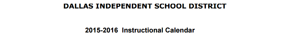 District School Academic Calendar for Redirections Center