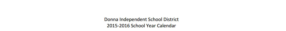 District School Academic Calendar for Hidalgo Co J J A E P