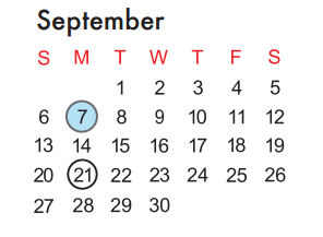 District School Academic Calendar for Hyman Elementary for September 2015
