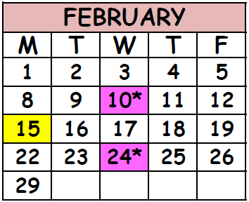 District School Academic Calendar for Mandarin High School for February 2016