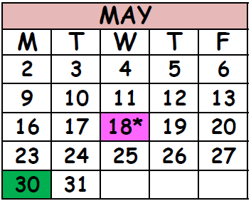 District School Academic Calendar for Mandarin High School for May 2016