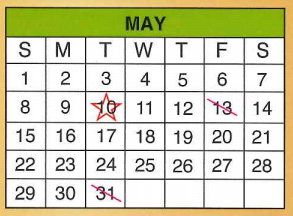 District School Academic Calendar for Benavides Heights Elementary for May 2016