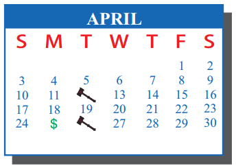 District School Academic Calendar for Dr Thomas Esparza Elementary for April 2016