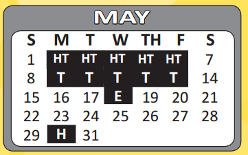 District School Academic Calendar for Harlandale High School for May 2016