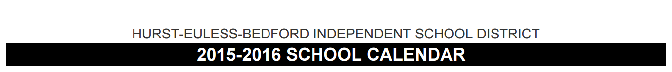 District School Academic Calendar for Bedford Heights Elementary