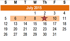 District School Academic Calendar for Williamson County Academy for July 2015