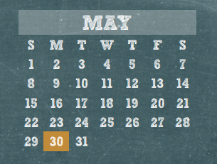 District School Academic Calendar for Kuehnle El for May 2016