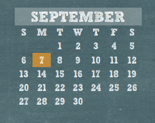 District School Academic Calendar for Wunderlich Intermediate for September 2015