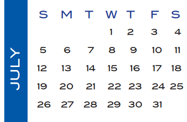 District School Academic Calendar for Bowie Elementary for July 2015