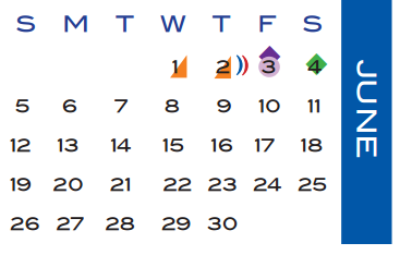 District School Academic Calendar for Bowie Elementary for June 2016