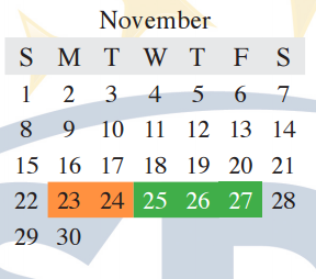 District School Academic Calendar for Prairie Trail Elementary for November 2015