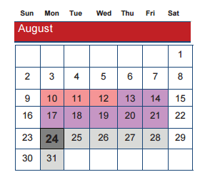 District School Academic Calendar for Hardwick Elementary for August 2015