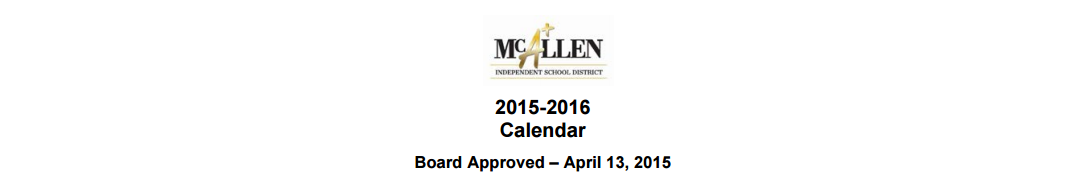 District School Academic Calendar for Gonzalez Elementary