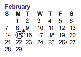 District School Academic Calendar for Northside School for February 2016