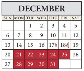 District School Academic Calendar for Northwest Elementary for December 2015