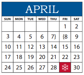 District School Academic Calendar for Stults Road Elementary for April 2016