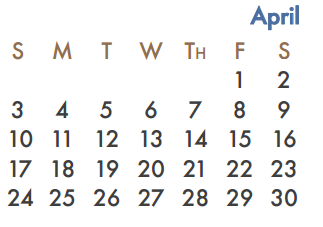 District School Academic Calendar for Rockwall High School for April 2016